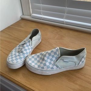 Vans blue & white checkered